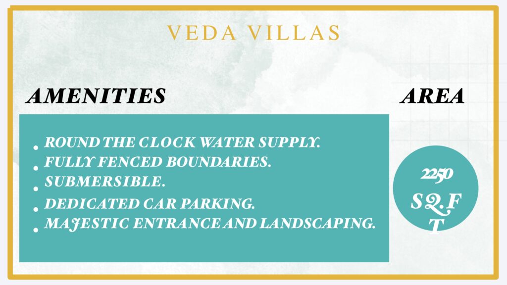 veda villas project property