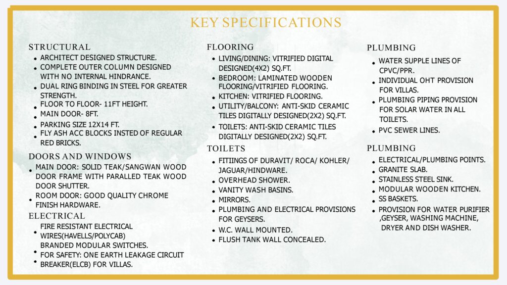 veda villas project property